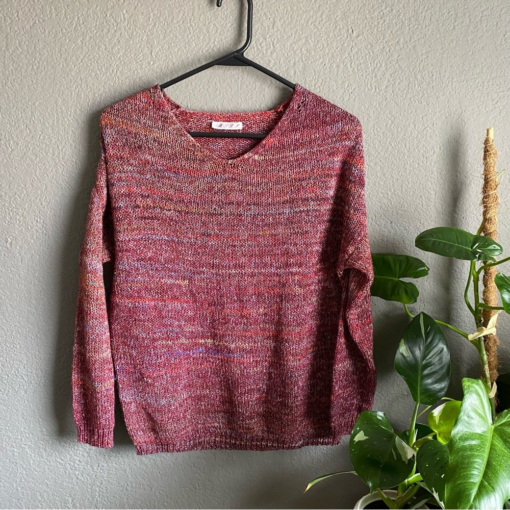 pink sweater